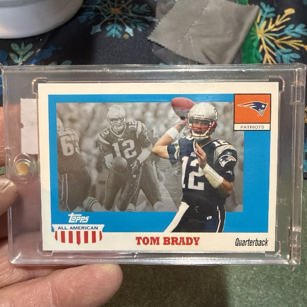2003 Tom Brady Topps All American Card with Blue and White Design